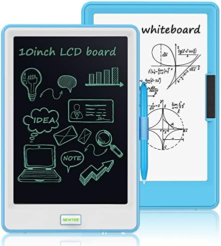 10 Inch LCD Writing Tablet, WOBEECO Electronic Drawing Tablet Kids Tablets Doodle Board Writing Pad for Kids and Adults at Home, School and Office with Lock Erase Button(Blue)