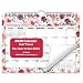 Small 2020 Calendar (Floral) 8x6, Use Now to December 2020, Monthly Wall Calendar, Hanging Mini Bulletin Board Calendar with Stickers for 2019-2020 Calendar