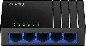SWITCH CUDY 5 PORTA PRETO MODELO GS105D