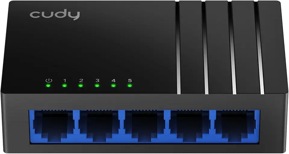 SWITCH CUDY 5 PORTA PRETO MODELO GS105D