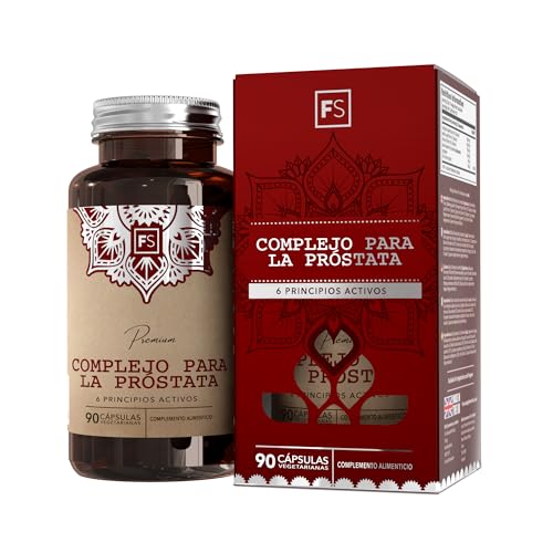 FS Prostata Capsulas | 90 Prostata Capsulas - 6 Ingredientes Activos:, Hoja de Ortiga, Semilla de Calabaza y Zinc | Sin OGM, Gluten ni Alérgenos | Fabricado en el RU