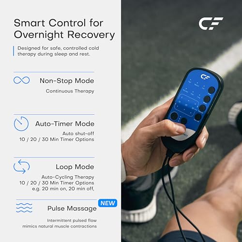 CF-1 Cold Therapy Machine for Knee Replacement, Ice Therapy System for Knee & Shoulder, Quite Cold Water System with Programmable Timer - ACL, TKR After Surgery Ice Machine - Image 2