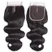 Beauty Princess Brazilian Body Wave with Closure 10A Unprocessed Brazilian Hair 3 Bundles with Middle Part Closure Natural Black Human Hair Bundles With Closure(18 20 22with 16)