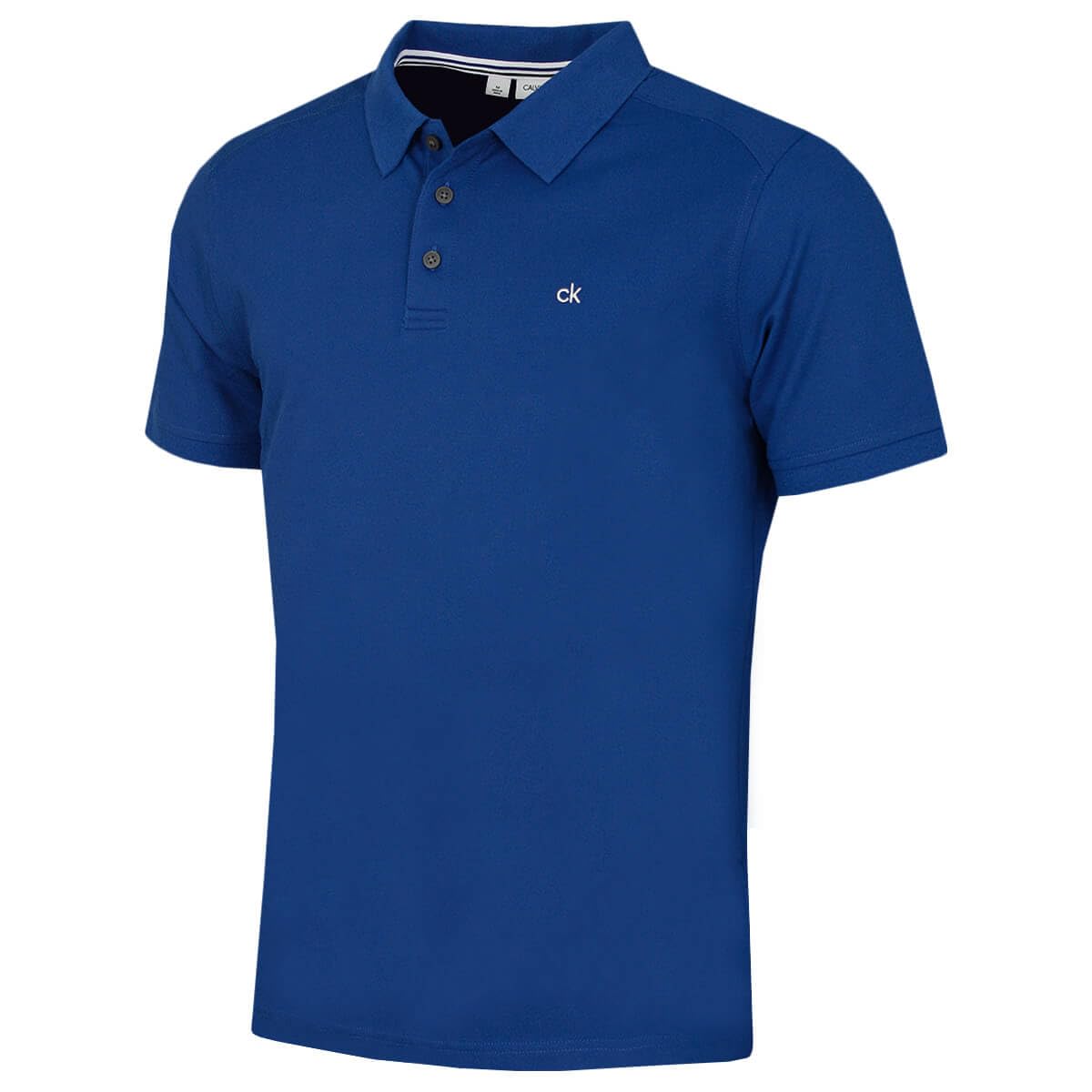 Calvin Klein Mens Campus 3 Button Polo Shirt - Dresden Blue - XXL