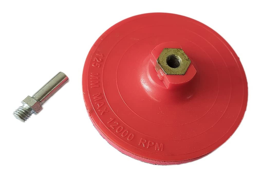 DUMDAAR Hook & Loop Sanding Disc Pad 5 inch Thread for 5" Angle Grinder and Drill Machine for Paint & Rust Remover (M10-5 Valcro Pad Heavy + adaptor, 2) (B09P1ZR3FS) Amazon Price History, Amazon Price Tracker