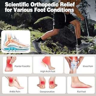 Men's Orthopedic Breathable Sports Shoes: Plantar Fasciitis Orthotic Heel Spur Foot Heel Pain Relief Trail Sneakers, Arch Support Comfortable Trekking Athletic Standing Walking Shoes Grey Size 11