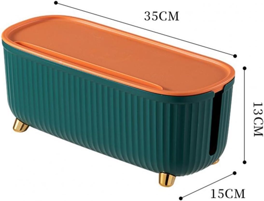 Caja organizadora de cables, Caja de cables resistente con tapa for mantener el orden. Organizador enchufes gran tamaño