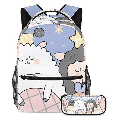 Sac à dos animal de dessin animé résistant pour ranger grands cahiers et fournitures
