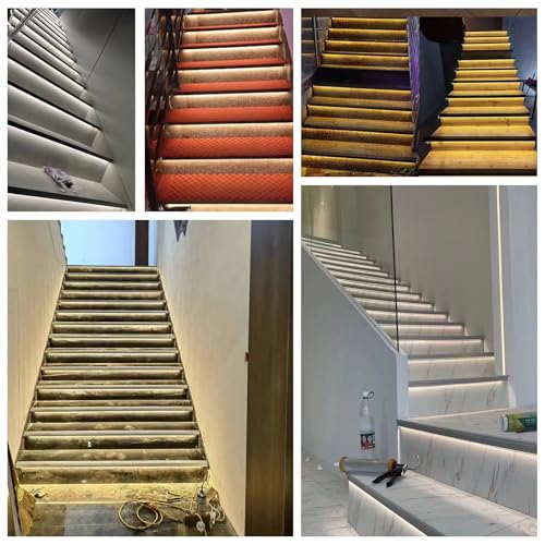 Canal de perfil antideslizante para escalera con LED 36 pulgadas miniatura 2
