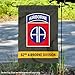 US Army 82nd Airborne Division Garden Flag Yard Banner