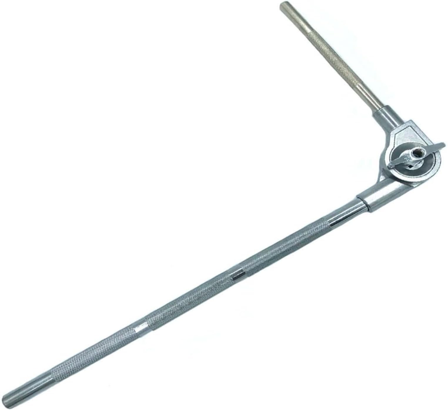 Percussion Cowbell Mount Rod Adjustable Percussion Mounting L-Shaped Rod Cowbell Mounting L-Arm for Percussion Cowbell Drum Clamp Drum Set Accessories Short Extension Rod B- 14.5 inch