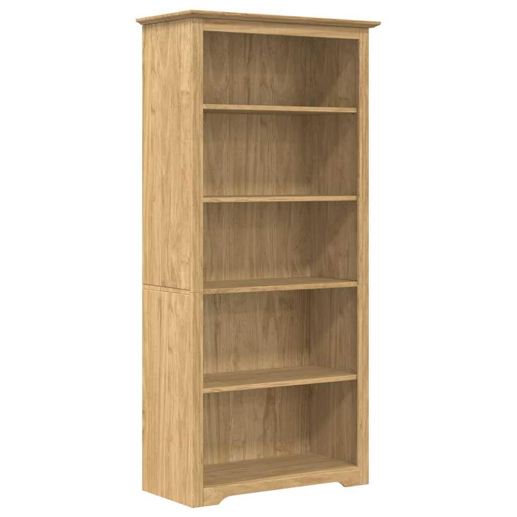 Scaffale BODO a 5 livelli, 82 x 40 x 173 cm, in legno lavorato
