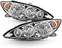 ACANII - For 2005-2006 Toyota Camry LE XLE SE Chrome Headlights Headlamps New Pair Replacement Driver + Passenger Side