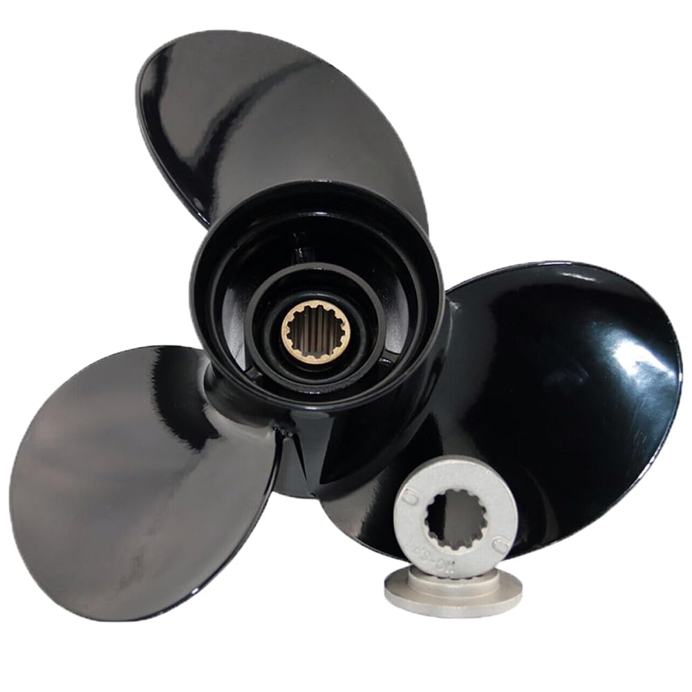 AQUAMAN Boat Outboard Propeller for Mercury Engine 25/30/35/40/45/50/55/60/70HP,13 Spline Tooth RH（Aluminum/Stainess）