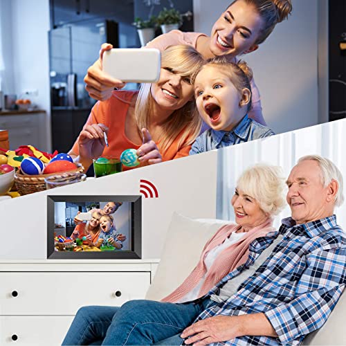 Image of Digital Picture Frame, 10.1 inch 1280x800 HD IPS Touch Screen Picture Frames with 32GB Memory, Smart Digital Photo Frame Warm Gifts for Mom, Quick & Easy Setup,Share Photos and Videos via Frameo App