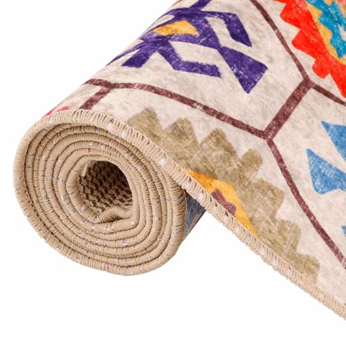 Tapis lavable multicolore 80x150 cm pour salon et chambre - 7