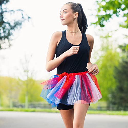 Gone For a Run American Flag Tutu Skirt for Women | Adult Tutus | Lightweight | Running Costume Tutu| Patriotic