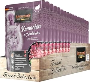 Leonardo Finest Selection Królik Żurawina 16x85g