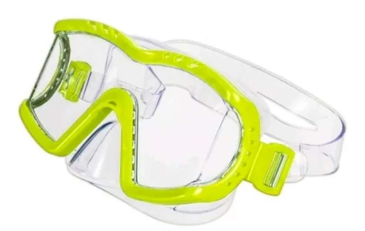 Dolfino Adult Optum Tri-View Swim Goggle Mask YELLOW Latex-Free Swimming Pool Training WLM8 13656