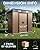 PMEIXU 6x4FT Outdoor Storage Shed, Waterproof Metal Garden Shed with Lockable Sliding Door, Outside Tool Shed for Backyard Garden Patio Lawn Poolside