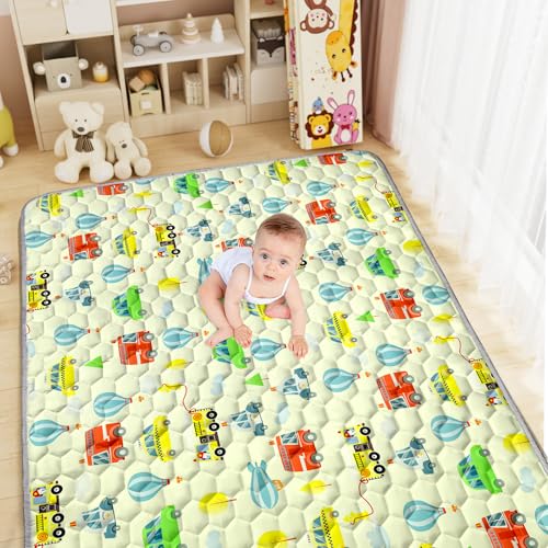 Tapis d'éveil bébé Aolso 150x200cm pliable en coton pour le jeu et la rampe des enfants
