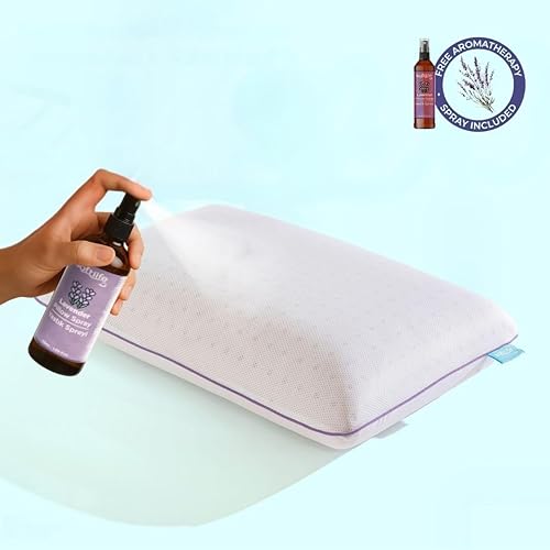 Miniatura 7 de Suupla - Almohada de espuma viscoelástica de alta calidad, colección de spa de hotel, diseño ventilado de enfriamiento para un sueño fresco, soporte