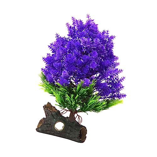 BESPORTBLE Artificial Aquarium Plant for Fish Tank Decorations Realistic Faux Plant Green Root Enhance Aquarium Landscape Prop