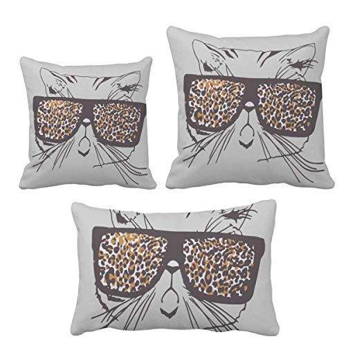 Housse de coussin chat léopard pour décorer un salon bohème chic - 2