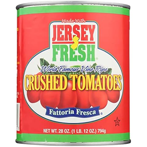 Jersey Fresh Crushed Tomatoes, Fattoria Fresca, 28 Oz (Pack of 12) Cover