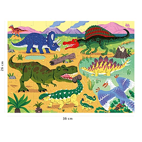 Puzzle 60 pièces : Les dinosaures du Crétacé Ravensburger Nathan - vue 6