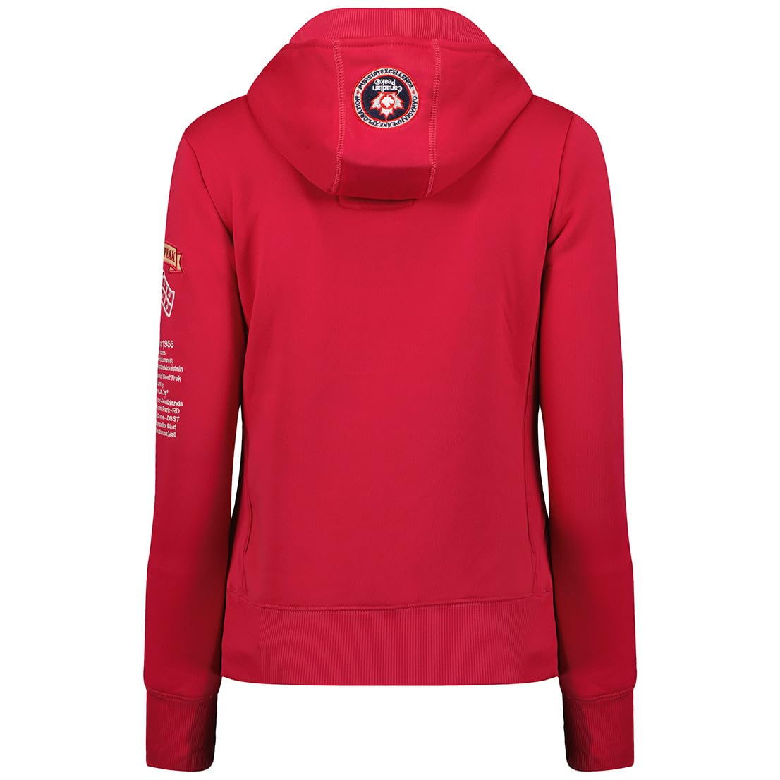 Canadian Peak Gyrelle Lady - Sweat Femme Zip Capuche Poches - Sweatshirt Pull Manches Longues Chaud Hoodie Veste - Femmes Printemps Ete Automne Hiver