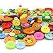 800 Pcs Assorted Sizes Resin Buttons,Round Craft Buttons for Sewing DIY Crafts,Children's Manual Button Painting