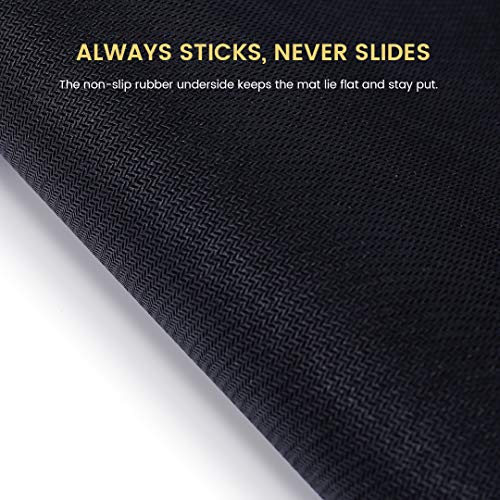SLOWPLAY 70 x 35 Inch Texas Hold'em Poker Mat | Portable Poker Table Top with Art Deco Layout Print, Smooth Premium Surface, Noise Reduction, and Carrying Tube for Games Everywhere - Thumbnail 3