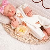 GiggleBabble 12 Inch Reborn Full Silicone Baby Doll - Realistic Lifelike Design, Perfect for Kids - Christmas & New Year Present - Not Vinyl - Surprise Birthday Present