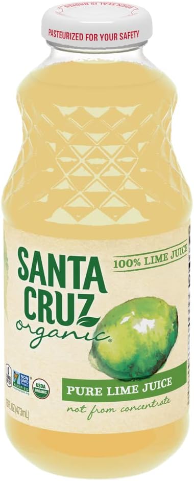 Santa Cruz Organic 100% Pure Lime Juice - Case of 6-32 Fz