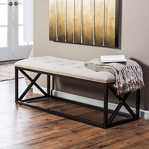 Banc à chaussures en lin doux pour optimiser votre entrée - 3