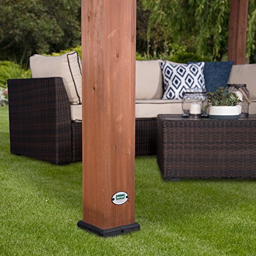 Backyard Discovery Beaumont 14' x 10' Traditional Cedar Wood Pergola Kit with Trellis Roof, All-Season Durability, High-Wind Rating, PowerPort, Shade for Outdoor Patio, Deck, Garden, and Entertaining - Image 5