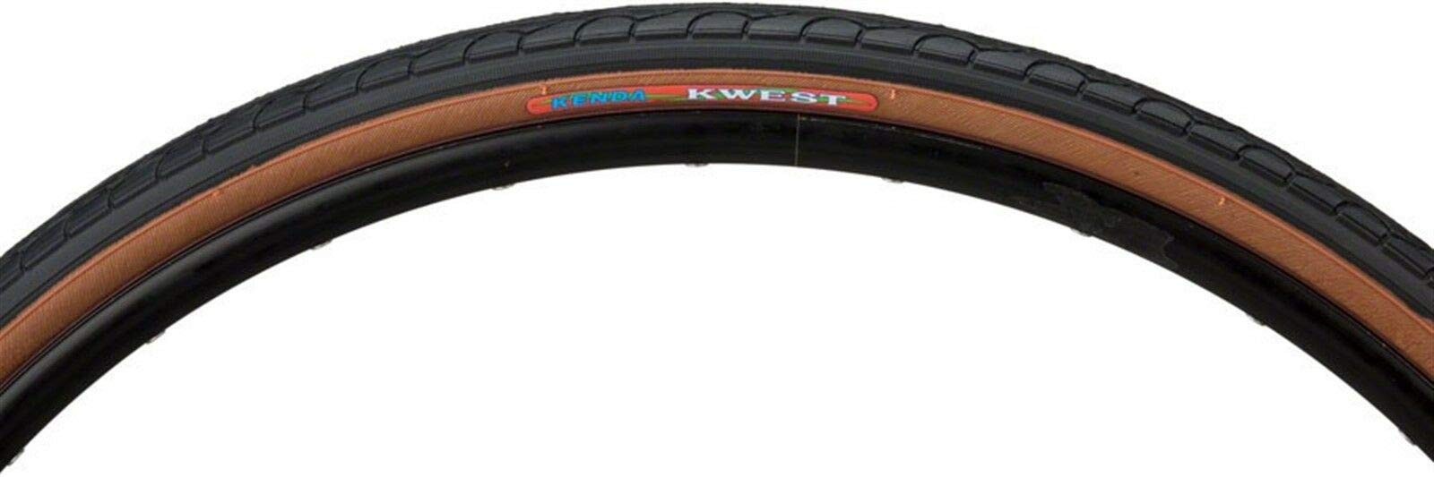 Kenda Kwest K193 Tire 700c 35mm Steel Bead Black with Mocha Sidewall
