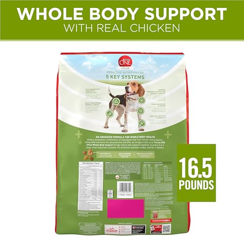 Purina ONE Plus Whole Body Support with Chicken Dry Dog Food, 16.5 lb Bag - image 7