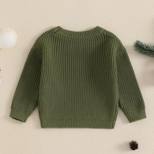 Toddler Baby Boy Girl Christmas Sweater Long Sleeve Knit Pullover Top Newborn Fall Winter Clothes3