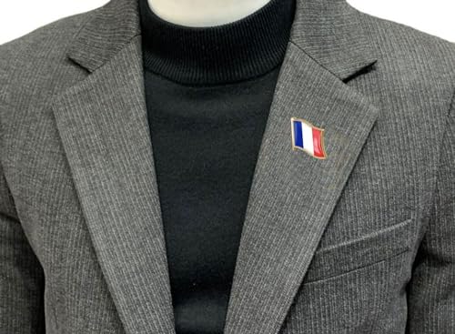 Image of vmcoatdu Country Flag Backs Locking Pin Keepers Locking Clasp Pin Badge International Travel Brooch Metal Alloy Souvenir Pin 0.75x0.7 Inch Small Pin