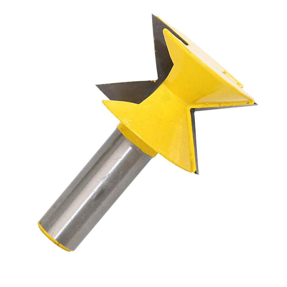 1/2 "Router BitsTongue Groove Fresa Shank Forming 90 Gradi V Design Tingue Groove Edge Router Bit per la Lavorazione del Legno Strumento