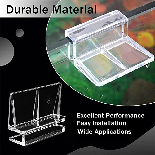 Acrylic Cover Clips For Aquariums,Fish Tank Acrylic Cover Clips,Cover Bracket for Fish Tank Aquarium,Fish Tank Glass Cover Clip,Fish Tank Acrylic Clips,Fish Tank Acrylic Support Holder,10mm,6 Pieces - Image 3
