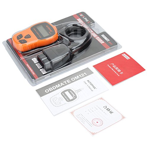 Code Reader Autophix Om121 Obd2 Scanner Universal Automotive Engine Diagnostic Scan Tool For Checking Mil Vin Clear Error Code - Orange #TOP5