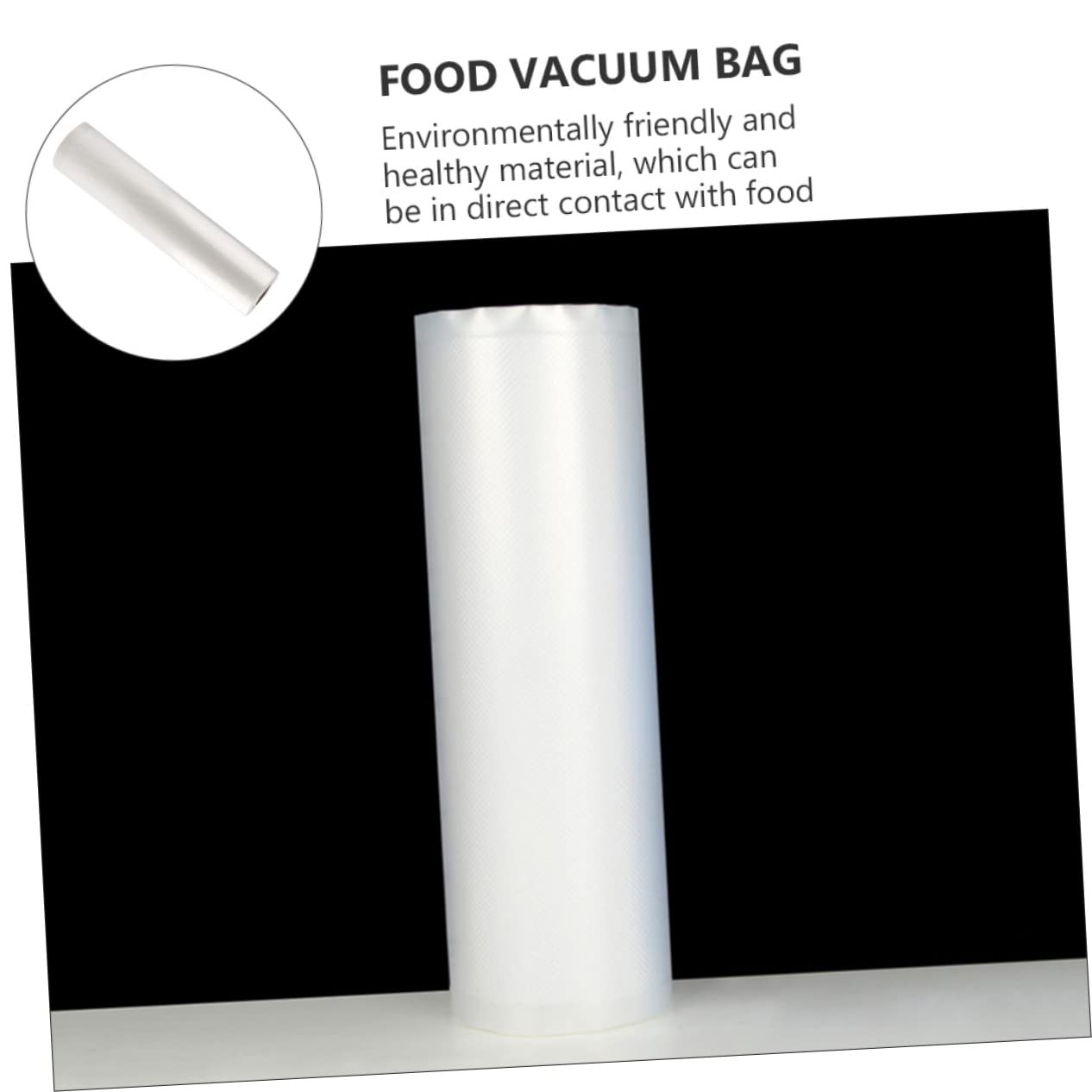 Unomor Vacuum Sealer Rolls Bags Vacuum Storage Bags 2 Rolls for Home Use Suction Machines Compatible Microwaveable Freezable