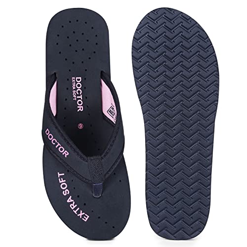 DOCTOR EXTRA SOFT Doctor Slippers for Women Orthopedic Diabetic Pregnancy Non Slip Lightweight Comfortable Flat Casual Stylish Dr Chappals and House Flip flops For Ladies and Girl’s D-22