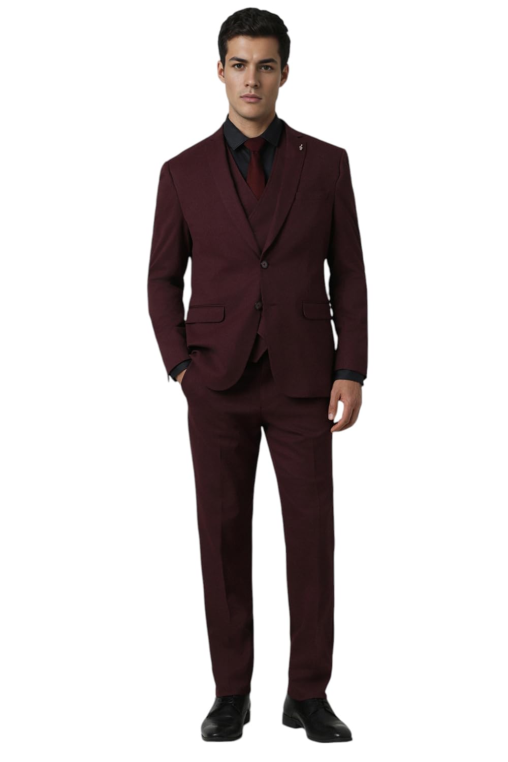 van heusen Men's Polyester Blend Three Piece Suit-Dress Set-picture-26