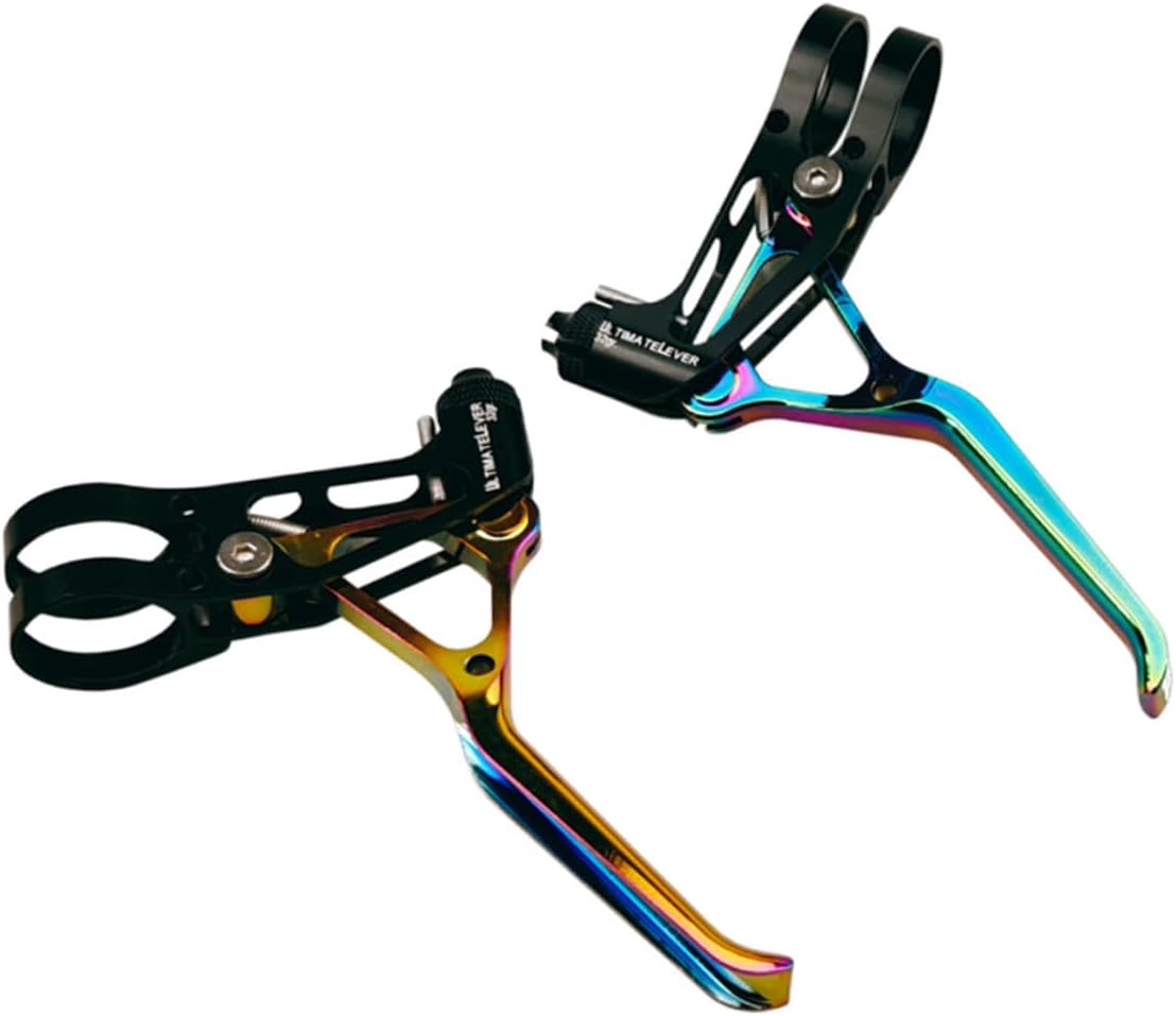 Milisten Aluminum Alloy Bicycle Brake Lever Angled Brake Handle Ultra-Light Hollow Road Bike Brake Handle Replacement for Cycling Parts Accessories