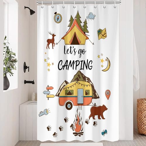 Jipusai Wohnmobil-Duschvorhang für Camper, Wohnmobil, Reiseanhänger,...