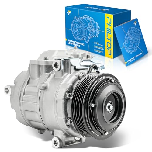 Image of PHILTOP Air Conditioner AC Compressor for Ford Explorer 2016-2019 3.5L,2013-2019 3.5T,Taurus 18-19,13-17 3.5L /3.5T,Flex 13-19,MKS 13-16,MKT 13,17-19,14-16 3.7L /3.5Turbo,MKZ 13-16,Continental 17-20